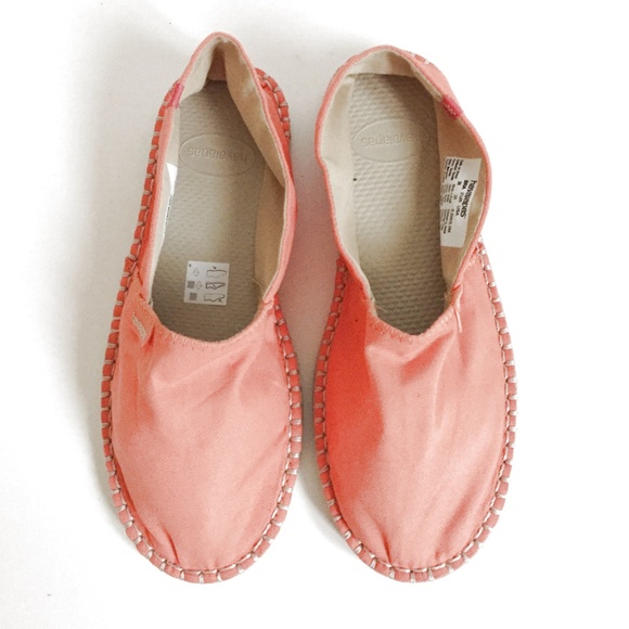 Orange Textile Espadrille Loafer Size 8.5 - Picture 3 of 6